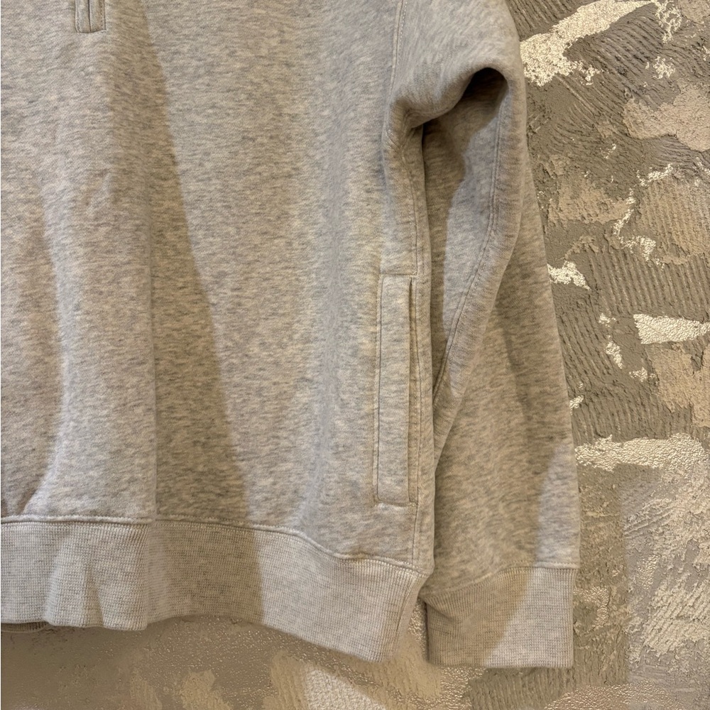 Abercrombie & Fitch Gray Quarter-Zip Sweatshirt - Picture 2 of 4
